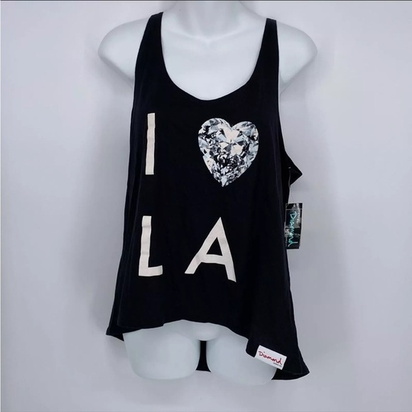 Diamond supply co I love ❤️ LA tank top S - Picture 1 of 4